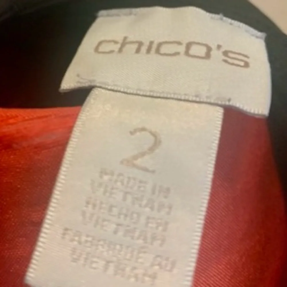 Chico’s Black V-Neck Criss-Cross Back Dress - Picture 9 of 11
